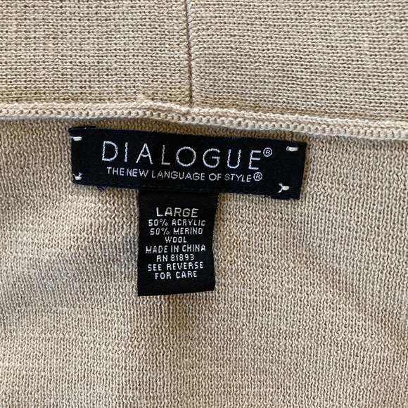 Dialogue UltraMerino Open Shawl Cardigan & Shell Set/Burgundy/Size L/NEW! - Picture 8 of 8